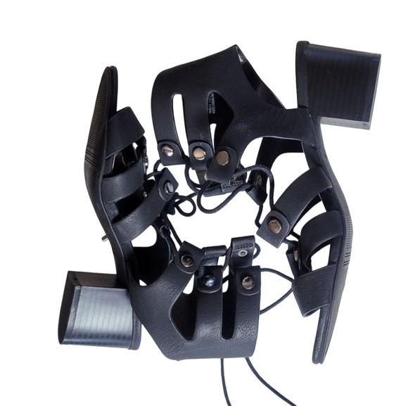 Simply Vera Vera Wang Sandals Back Gladiator Chunky Heel - Picture 13 of 16